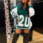 Women's Sleeve Letter Print Preppy Style Street Dresses