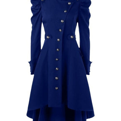 Women's Trench Stand-up Collar Slim Fit British Coats
