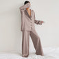 Women's Silk Comfort Breathable Two-piece Set French Suits