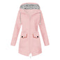 Women's Shell Windproof Outdoor Striped Hooded Mountaineering Coats