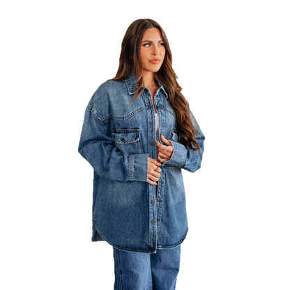 Women's Autumn Casual Retro Lapels Outer Wear Jackets