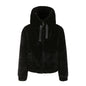 Women's Plush Hooded Long Sleeve Cotton Solid Coats