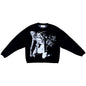 Women's Fashion American Dark Style Round Neck Anime Sweaters