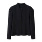 Women's Fashion Casual Polo Collar Waist Long-sleeved Coats