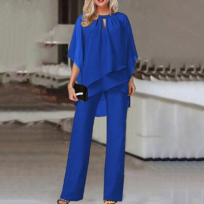 Women's Fashion Solid Color Loose Casual Irregular Suits