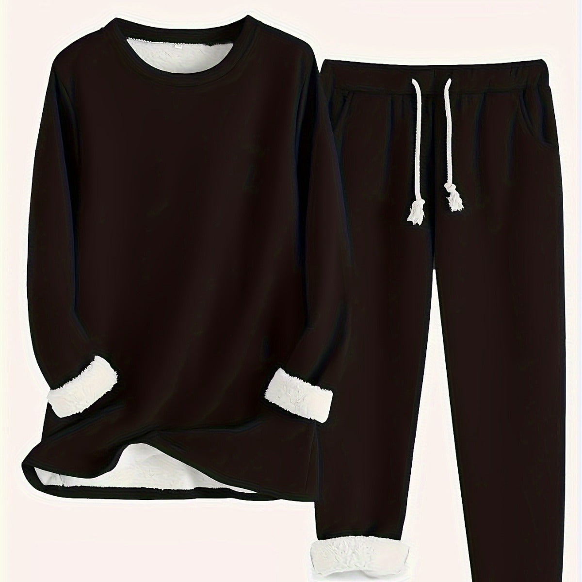 Winter Solid Color Casual Comfortable Thermal Suits