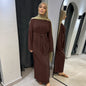 Popular Fashion Cotton Linen Robe Dress Dresses