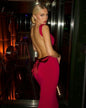 Women's Sexy Big Backless Dress Hot Bow Dresses