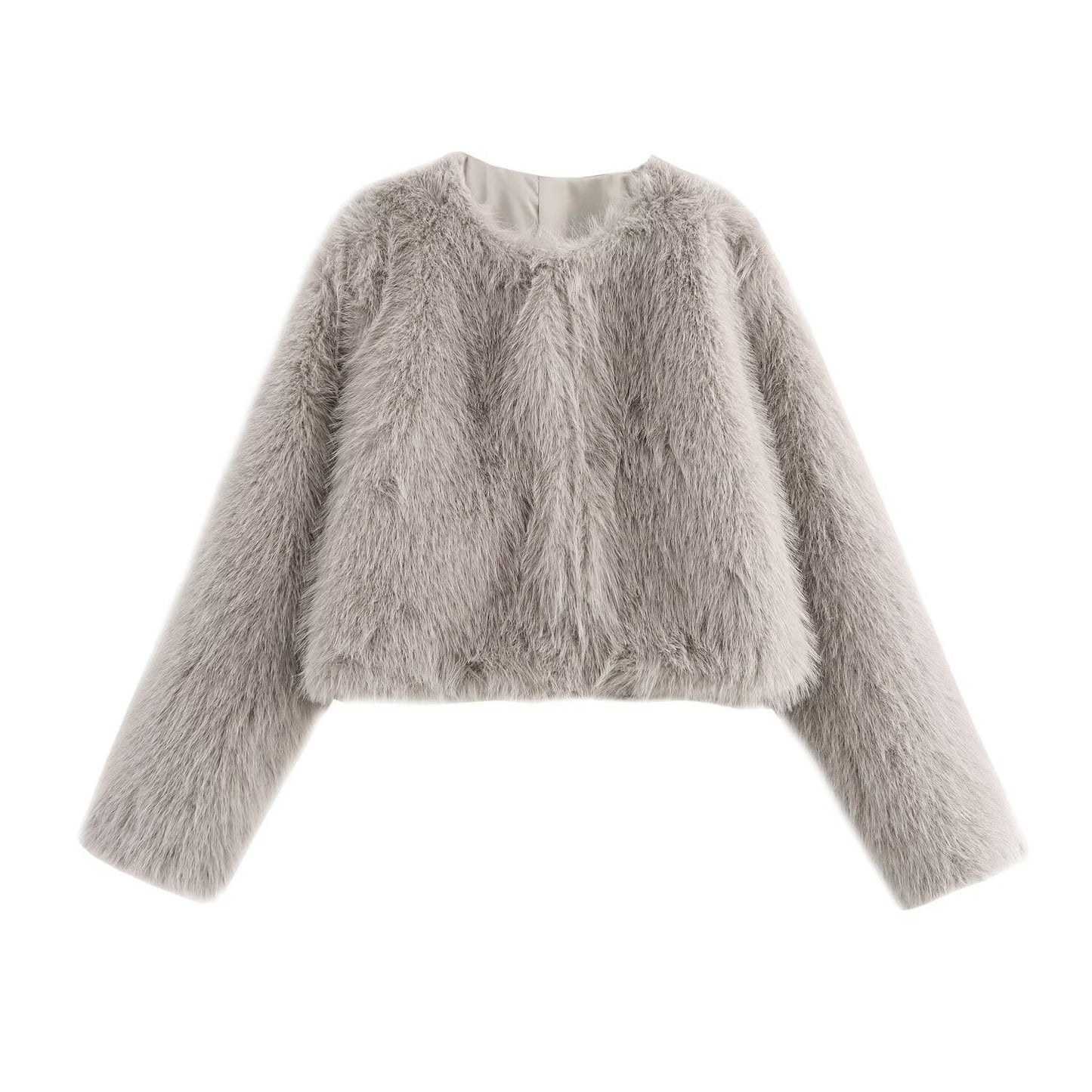 Women's Graceful Winter Artificial Fur Effect Coats