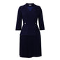Women's Fashion Elegant Collar Solid Color Pleated Dresses