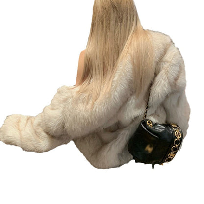 Women's Environmental Protection Fur Winter Large Lapel Coats
