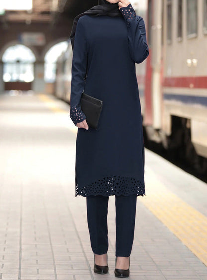 Women's Wear Robe Burning Flower Dress Two-piece Suits