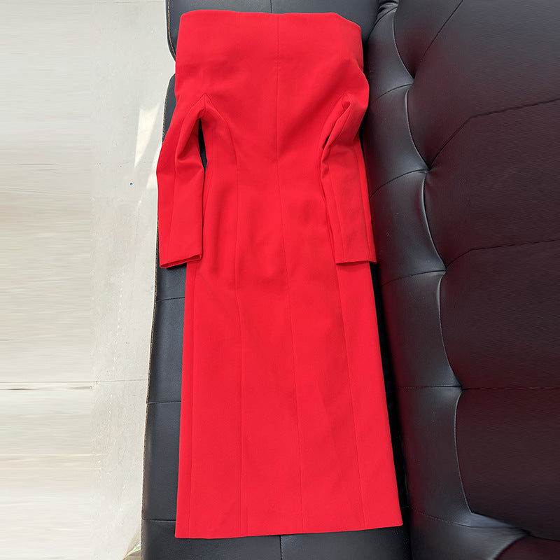 Design Stand-up Collar Slim Fit Extended Coats