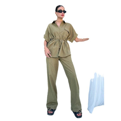 Women's Summer Fashion Casual Set Overalls Style Suits