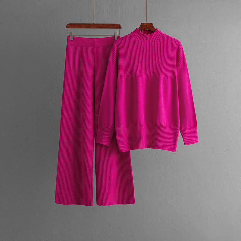Women's Neck Split Korean Loose Soft Glutinous Suits