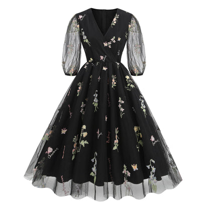 Summer Super Fairy Dress Princess French Embroidery Dresses