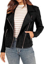 Fashion Suede Motorcycle Solid Color Zipper Shorts