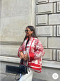 Women's Glamorous Popular Trendy Printed Fashion Coats