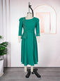 Women's Elegant Commuter Pleated African Wear Dress Dresses