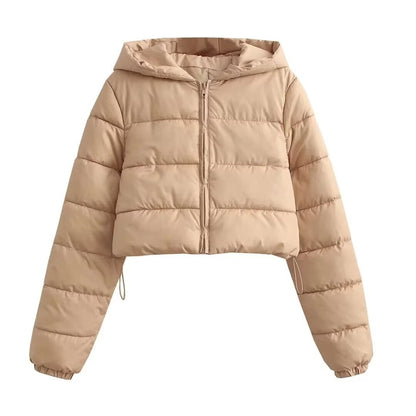 Women's Versatile Urban Casual Hooded Cotton Coats