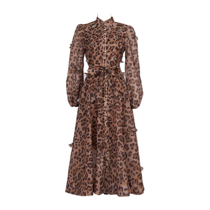 Catwalk Design Sense Hanging Flower Long Dresses