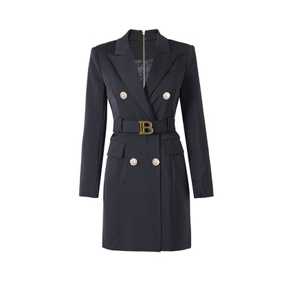 Long Sleeve Lace Up Slim Fit Elegant Dress Dresses