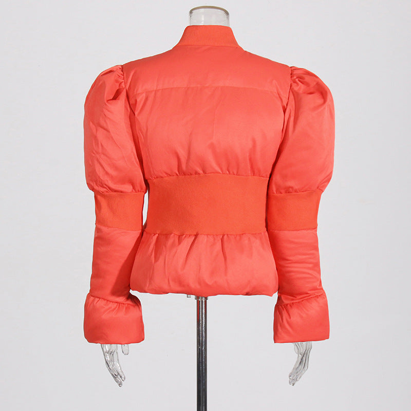 Women's Solid Color Niche Bell Sleeve Design Coats