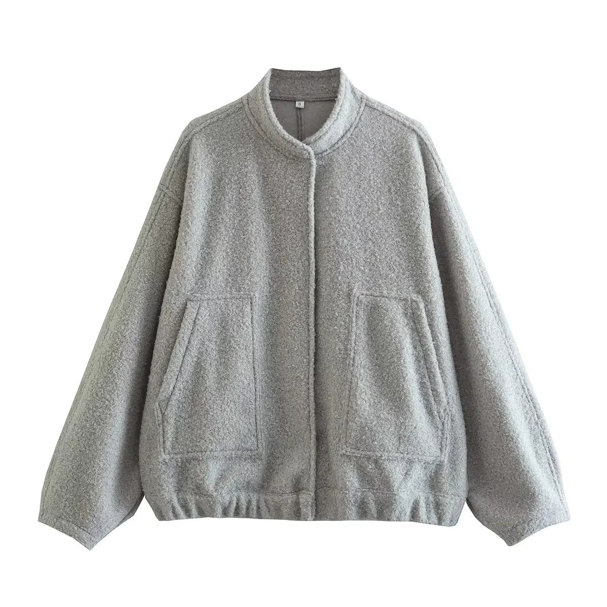 Women's Simple Versatile Stand Collar Zipper Casual Coats