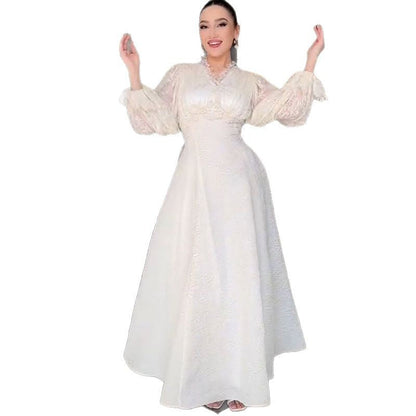 Summer Elegant Slimming Puff Sleeve Fairy Dresses