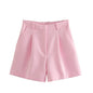 Women's Summer Fashion High Waist Pleated Casual Shorts