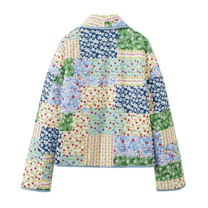 Glamorous Innovative Lapel Fashion Pattern Print Jackets
