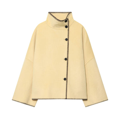 Women's Attractive Fashion Casual Turtleneck Long-sleeved Coats