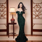 Sequined Temperament Commute Solid Color Pure Dresses