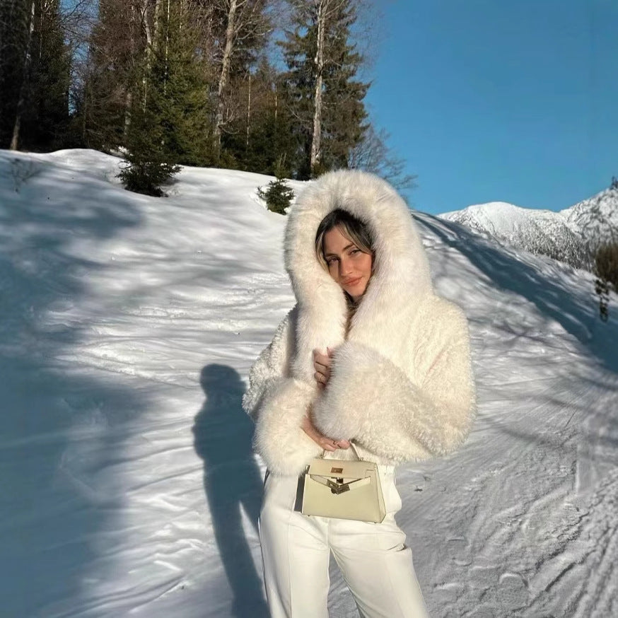 Women's Fur Environmental Protection Imitation Fox Type Coats