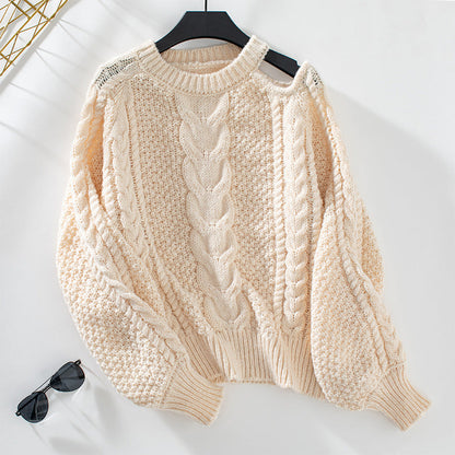 Women's Solid Color Twisted Sexy Pullover Sweaters