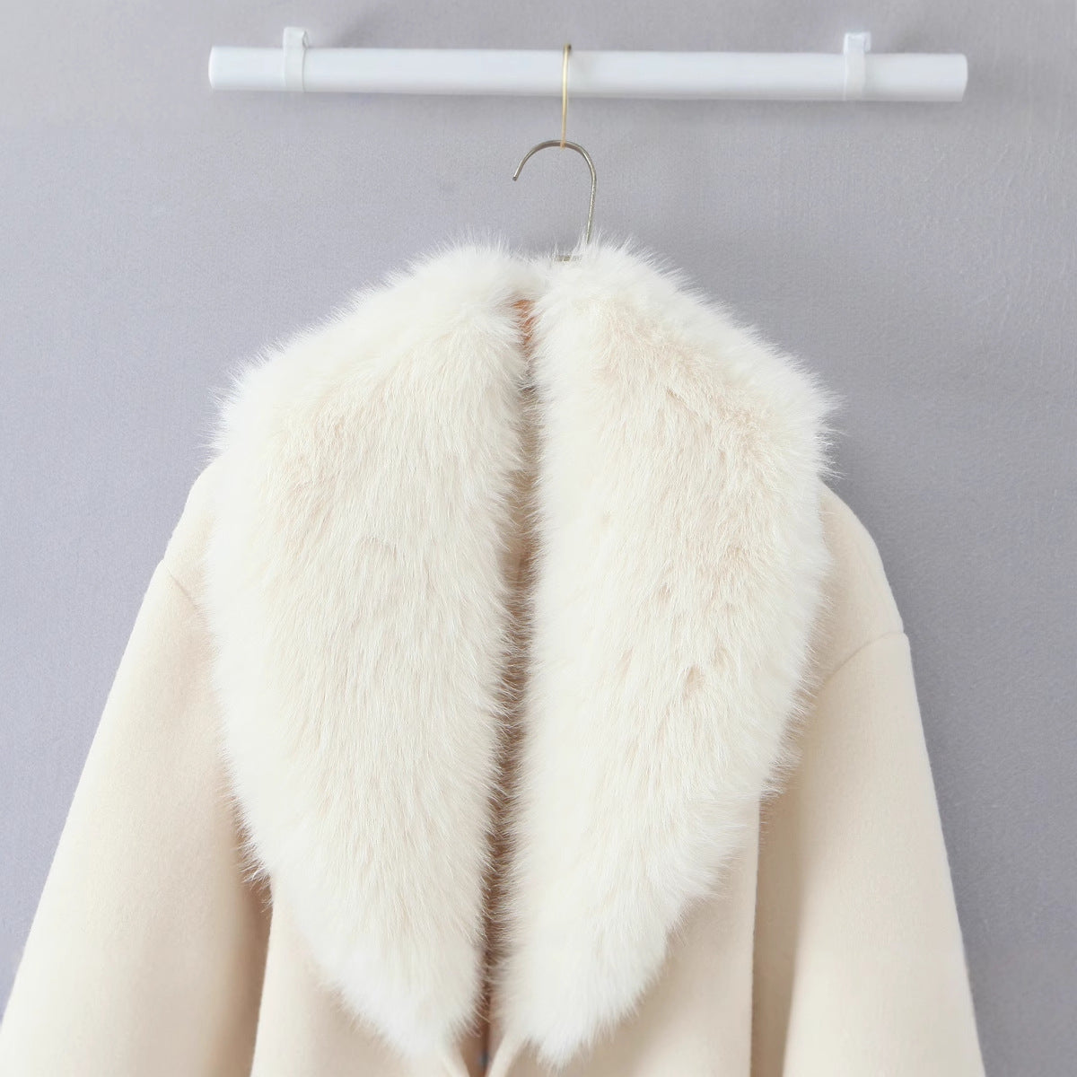 Women's Big Fur Collar Slim Fit Slimming Coats