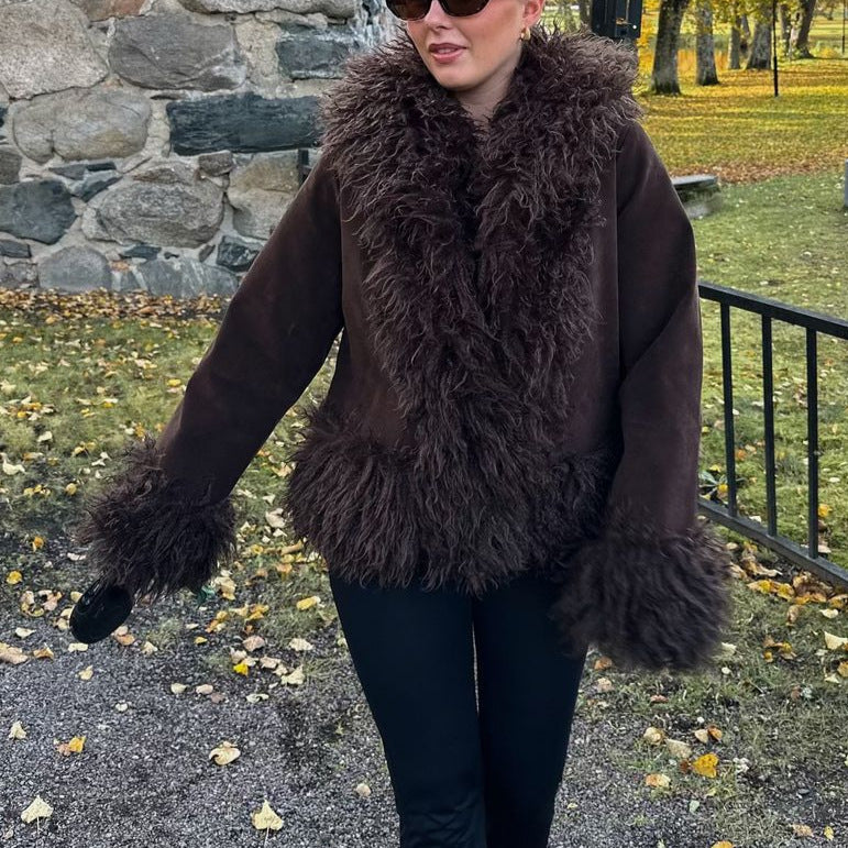 Versatile Slimming Artificial Furry Warm High-grade Coats