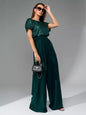 Spring One-piece Sequin Fashion Sleeve Casual Suits