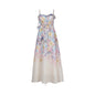 Summer Floral Print Sling Fishbone Fairy Dresses