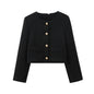 Autumn Woolen Round Neck Outer Wear Coats
