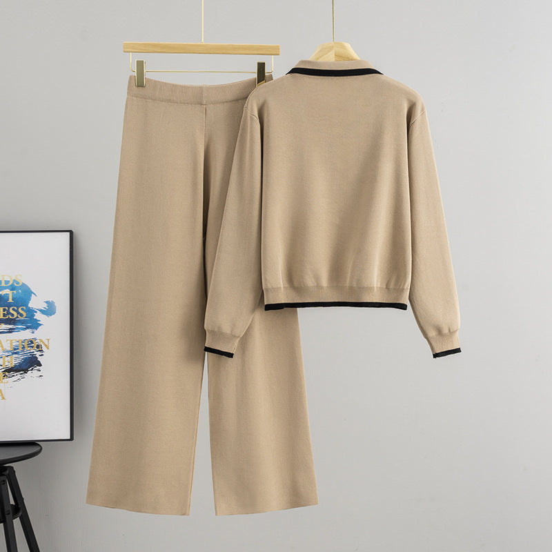 Women's Long Sleeve Lapel High Waist Wide Suits