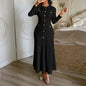 Women's Elegant Style Sleeve Solid Color Maxi Dresses