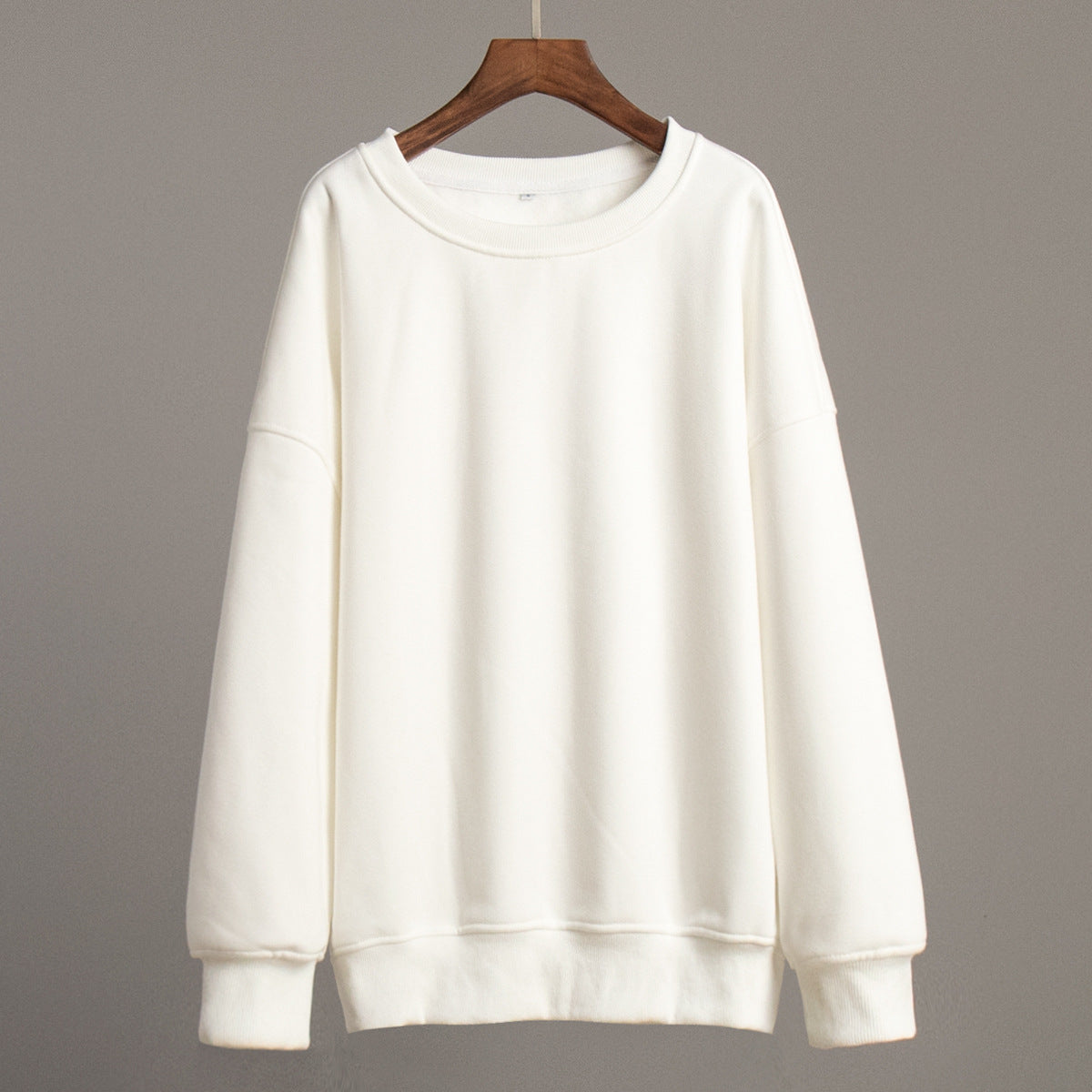 Women's Solid Color Round Neck Winter Polar Sweaters