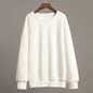 Women's Solid Color Round Neck Winter Polar Sweaters