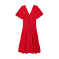 Women's Fashionable Temperament Button Decoration Midi Long Skirts