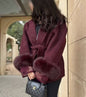 Women's Glamorous Stylish Fashionable High-grade Woolen Coats