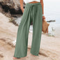 Outside Home Daily Date Pleated Thin Pants