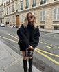 Women's Pullover Fluffy Long Sleeve Turtleneck Sweaters