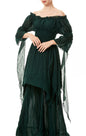 Medieval Halloween Revival Dress Tied Waist Dresses