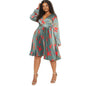 Women's Simple Style Floral Dress For Autumn Dresses